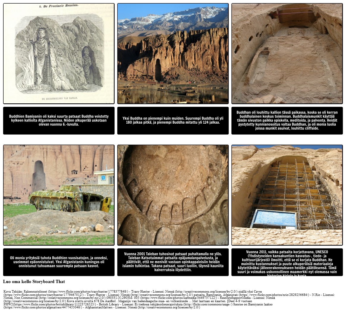 Yhdistävät teema "Ozymandias": Bamiyanin Buddhat