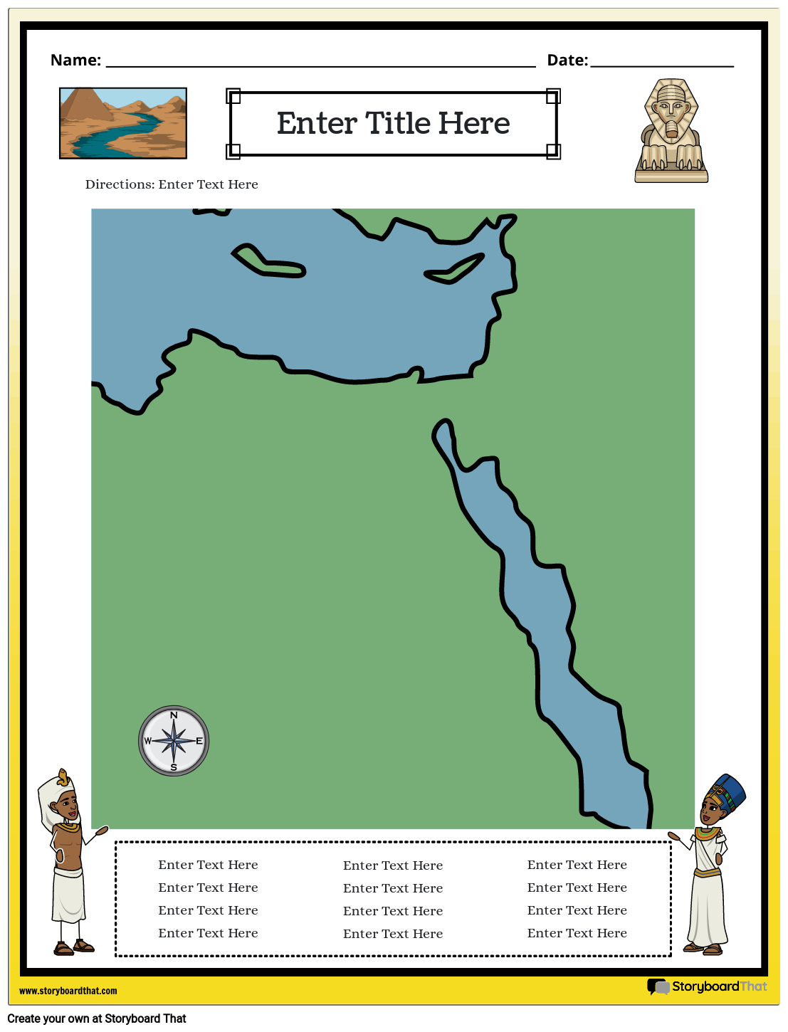 Carte de L'Egypte Ancienne