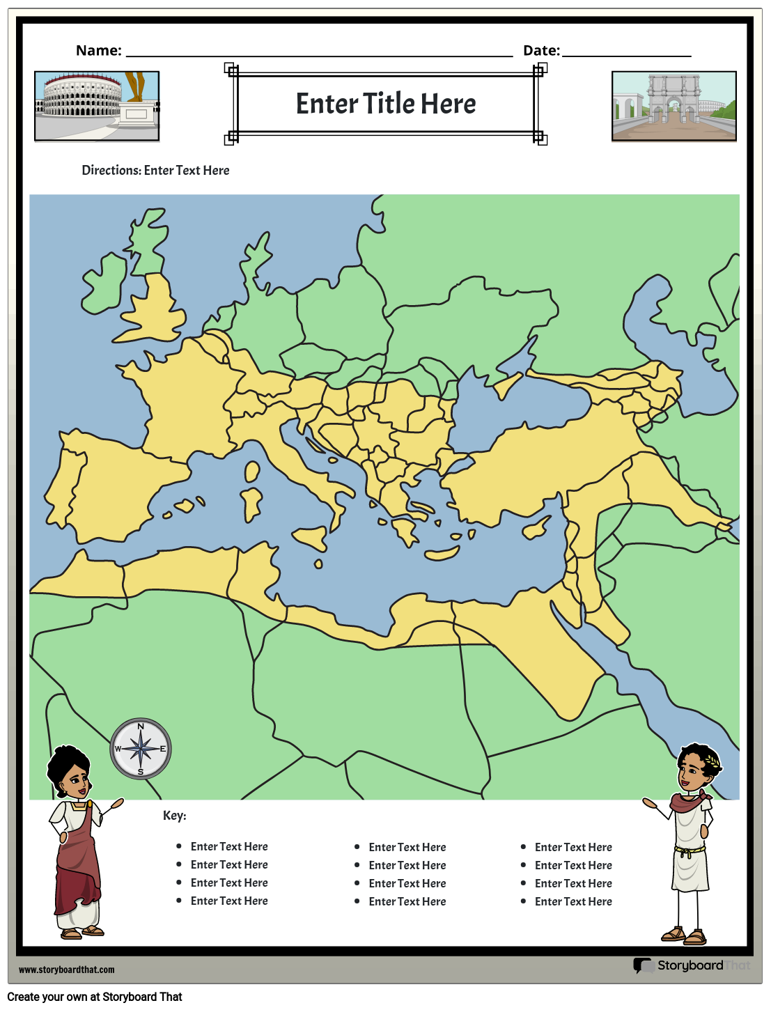 Carte de L'empire Romain