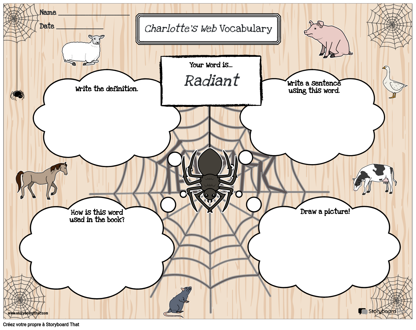 Exemple De Vocabulaire Storyboard By Fr examples