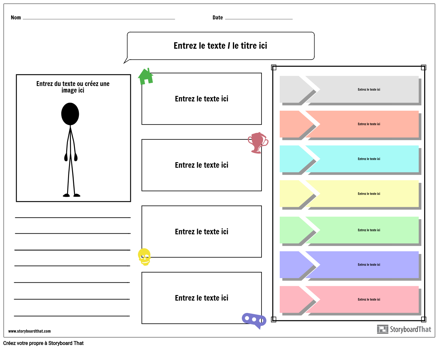 Feuille de Travail Biographique Avec Chronologie