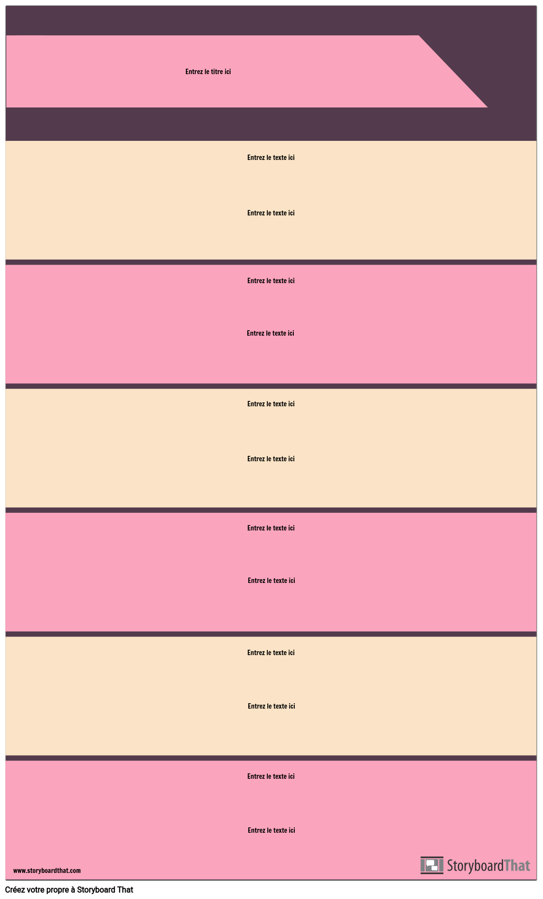 Modèle D'infographie de Sections de Bloc