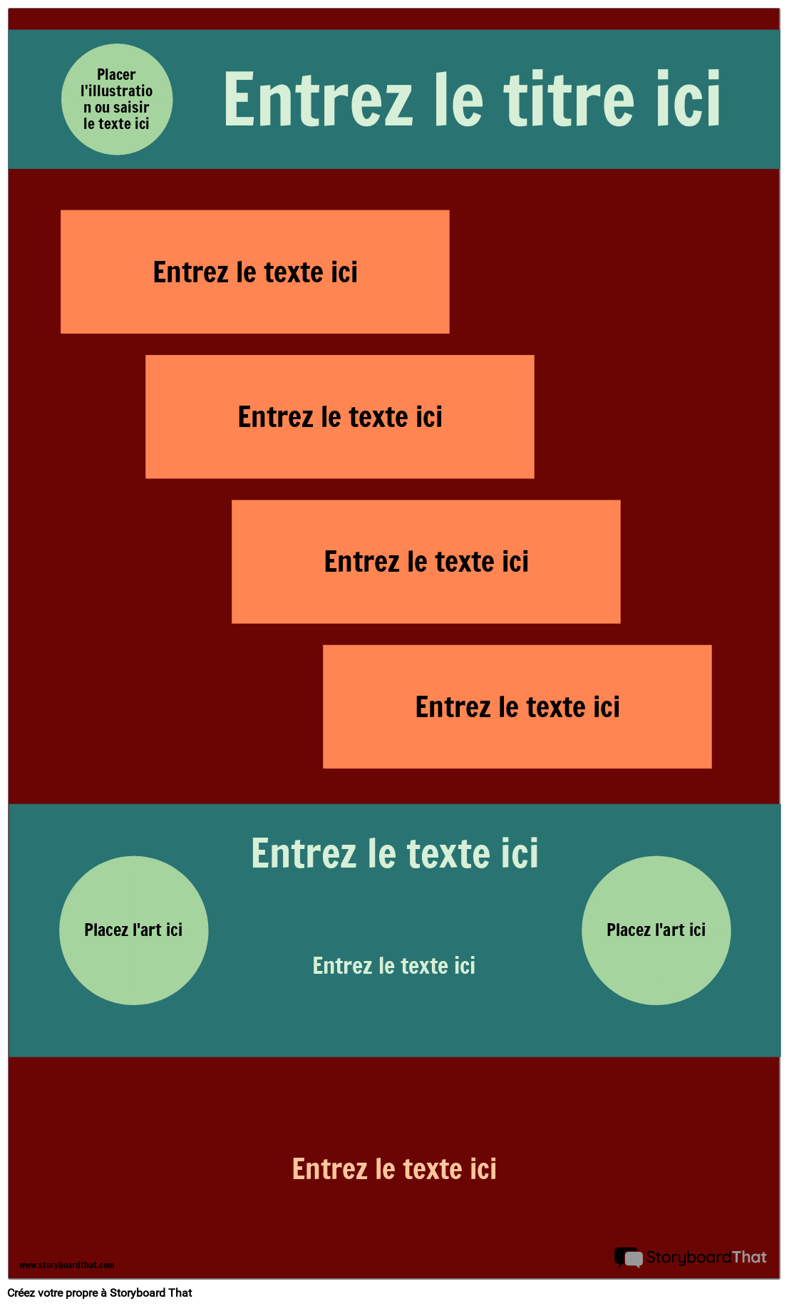 Modèle D'infographie Vierge D'étape