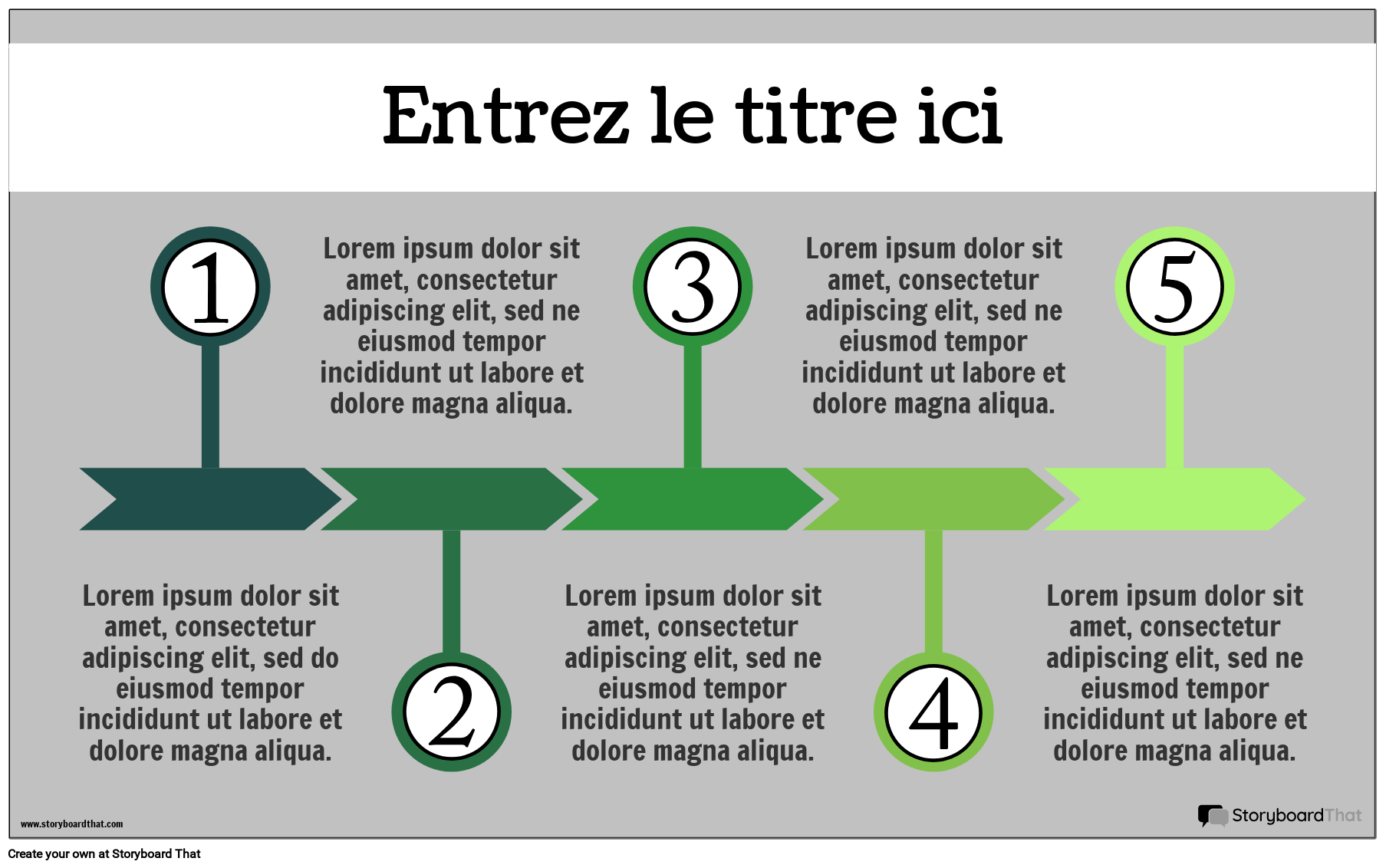 Modèle de Parcours Client 1 Storyboard par fr-examples