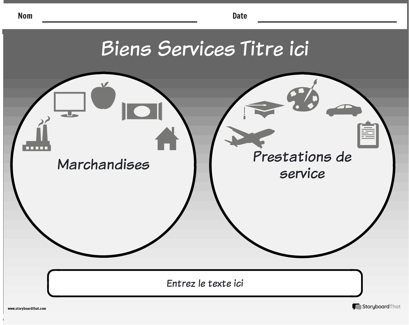 Nouveau modèle de page de création de biens et services 1 (noir et blanc)