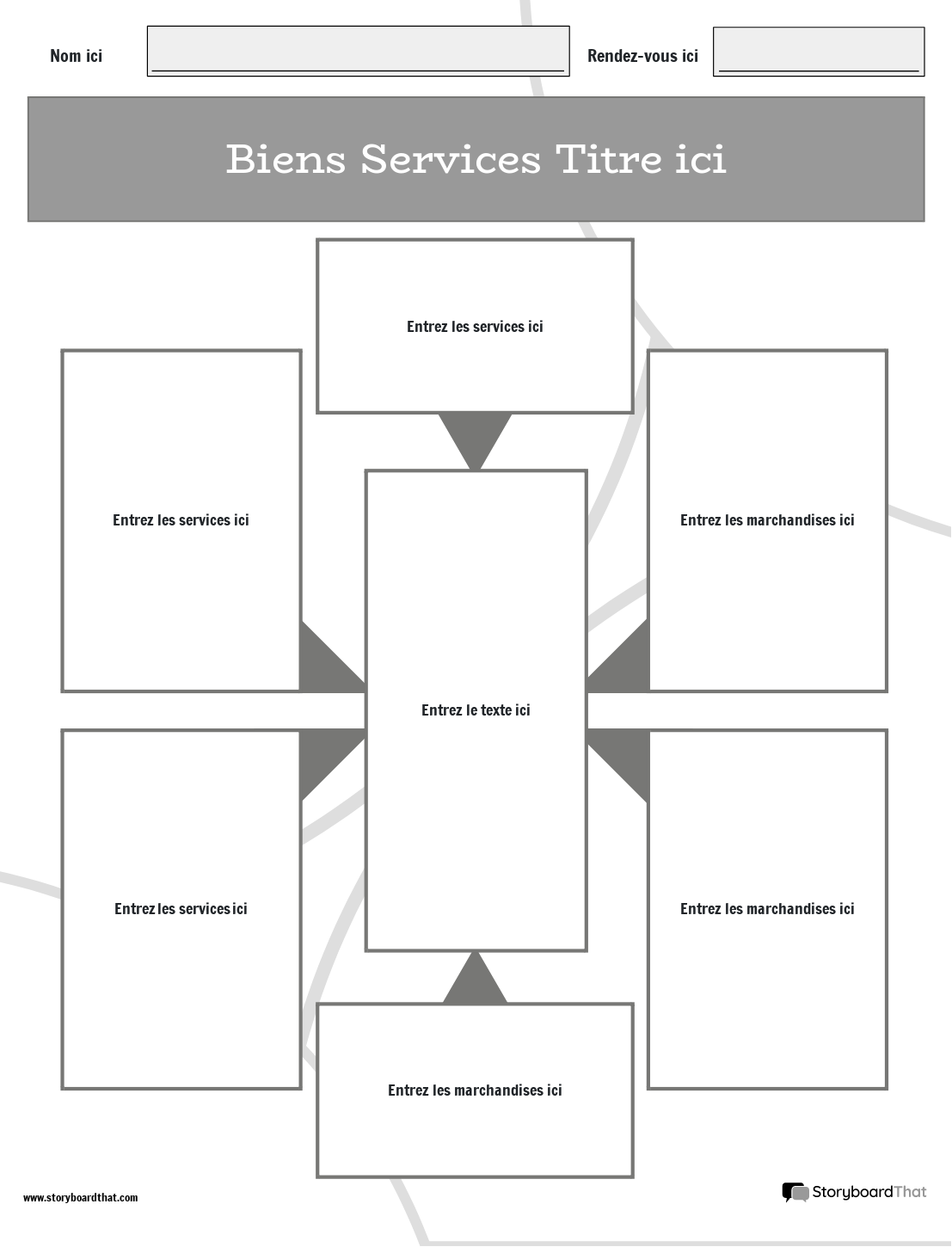 Nouveau modèle de page de création de biens et services 3 (noir et blanc)