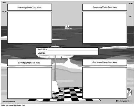 Planificateur de Rapport de Livre Paysage BW 3