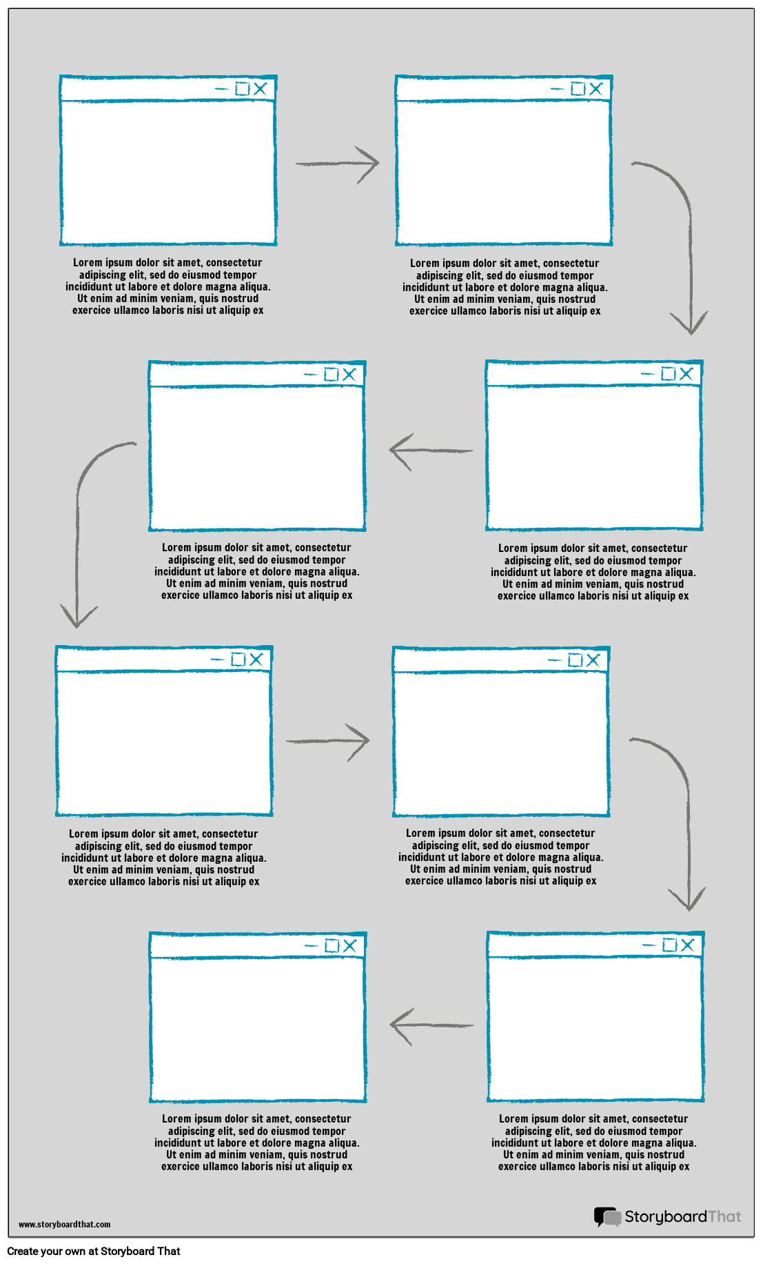 UX Wireframe-3 Storyboard by fr-examples
