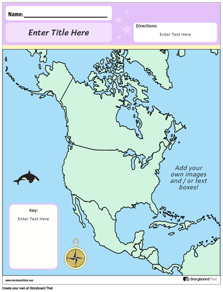 מפת צפון אמריקה