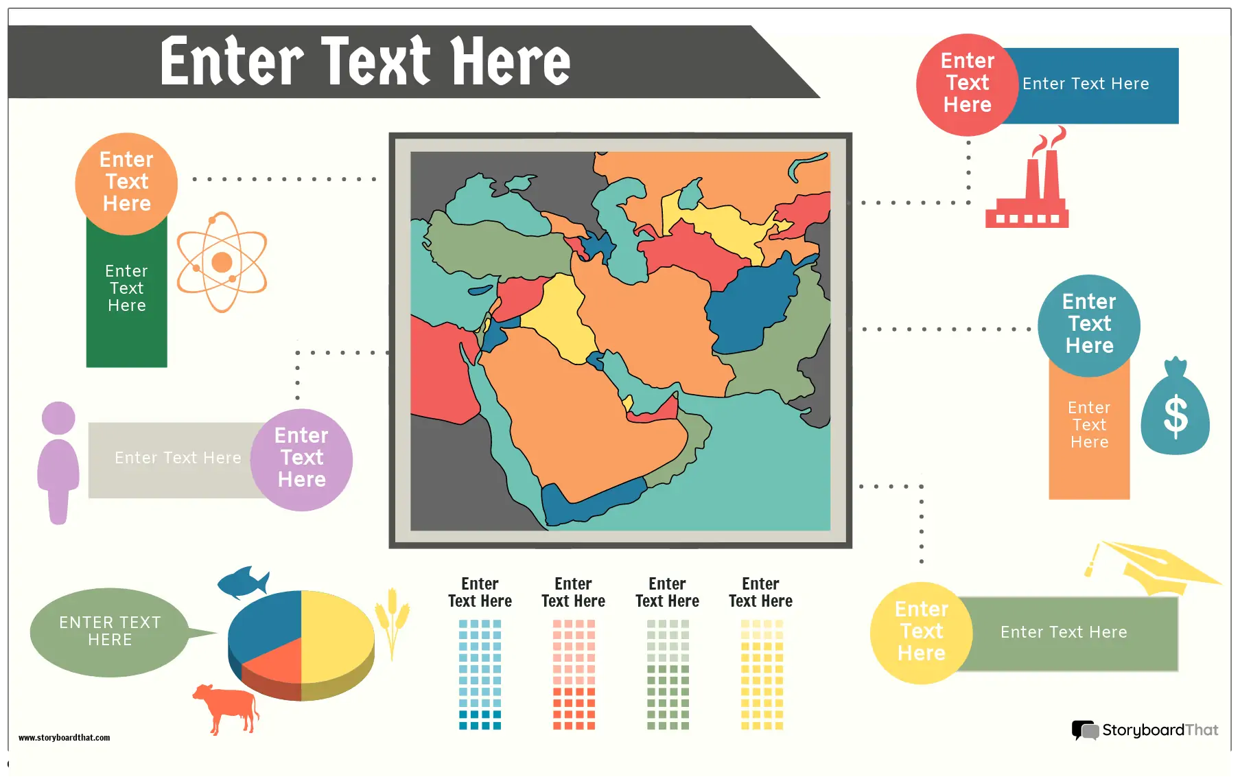 भौगोलिक इन्फोग्राफिक लैंडस्केप रंग 3