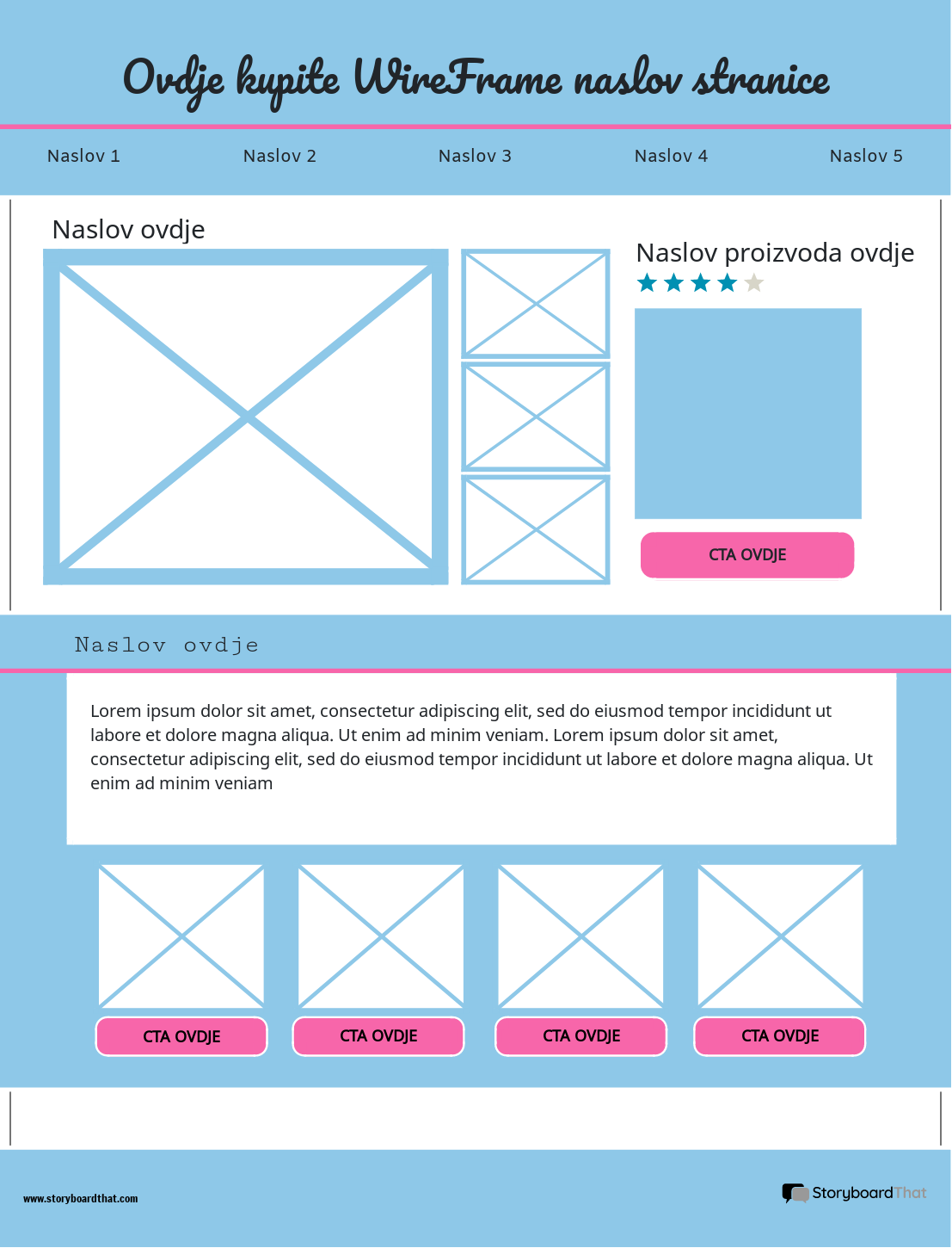 Corporate Purchase Wireframe Template 2