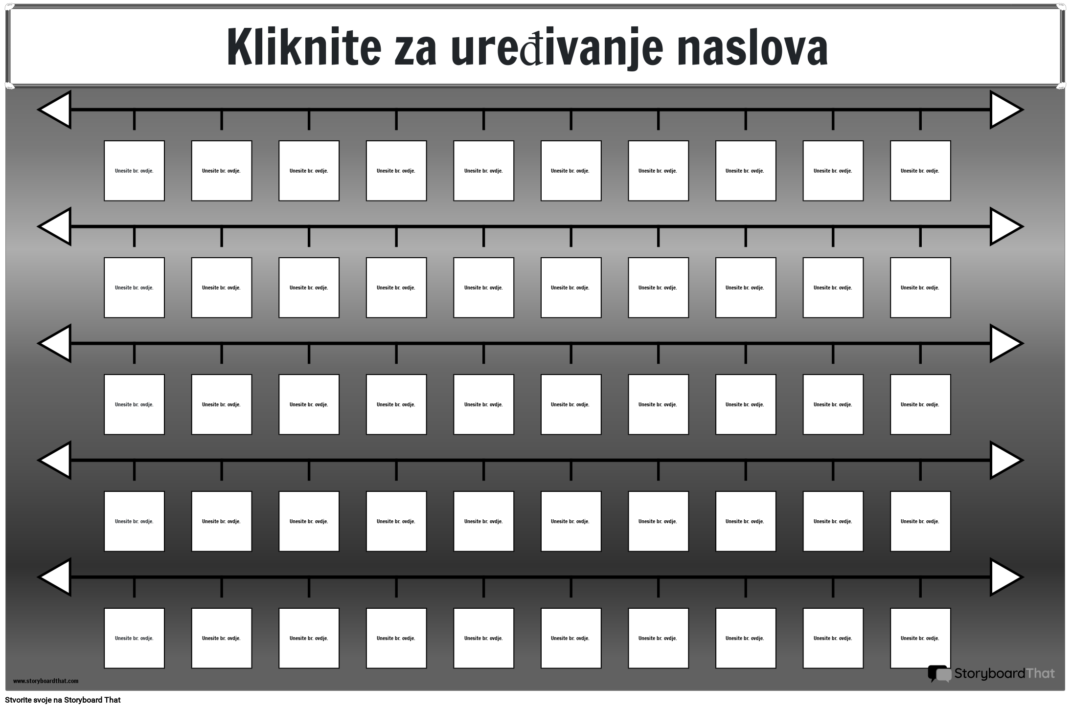 Crno-bijeli Plakat s Brojevima na Temu Duge