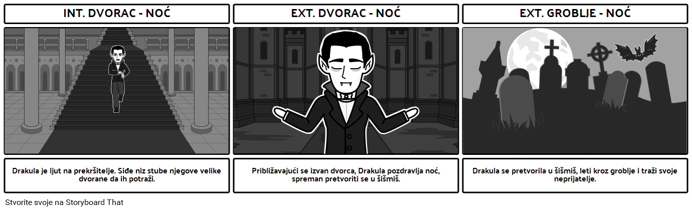 Drakula Scene Storyboard