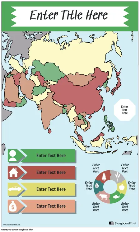 Geografska Infografska Boja Portreta 4