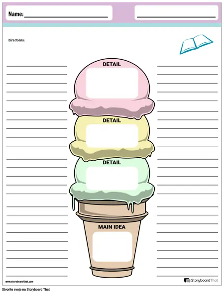 Grafički Organizator Sladoled