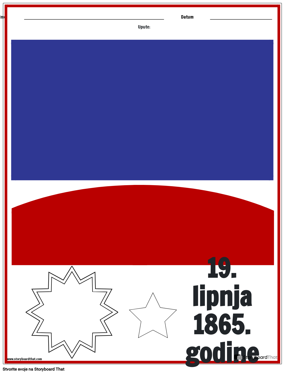 Izrada Zastave 1. Lipnja