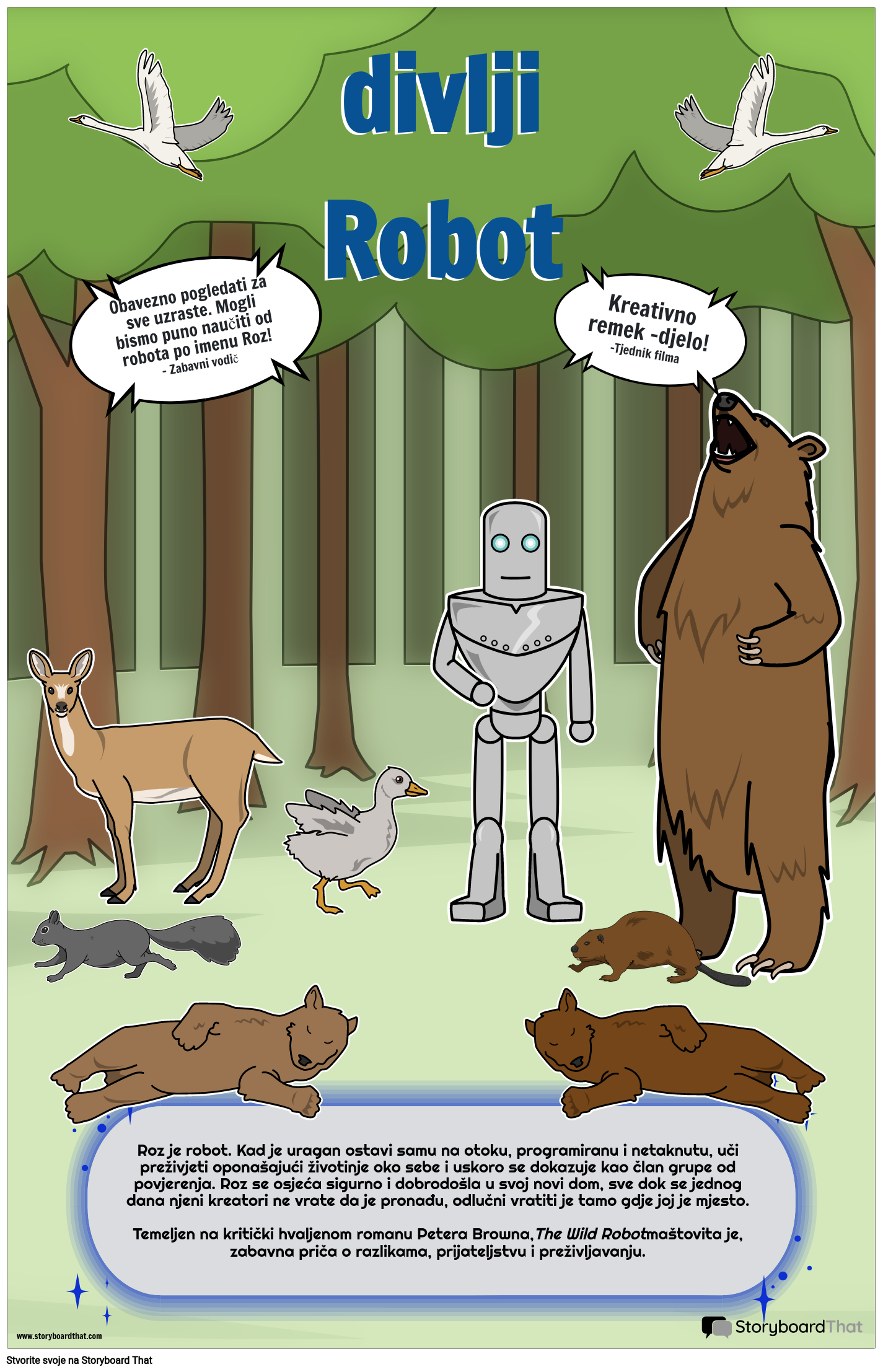Poster Filma Divlji Robot