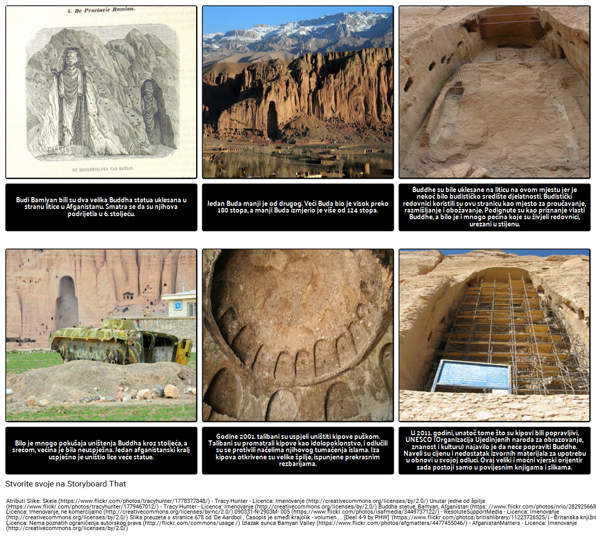 Povezivanje s temom "Ozymandias": Bamiyan Buddha