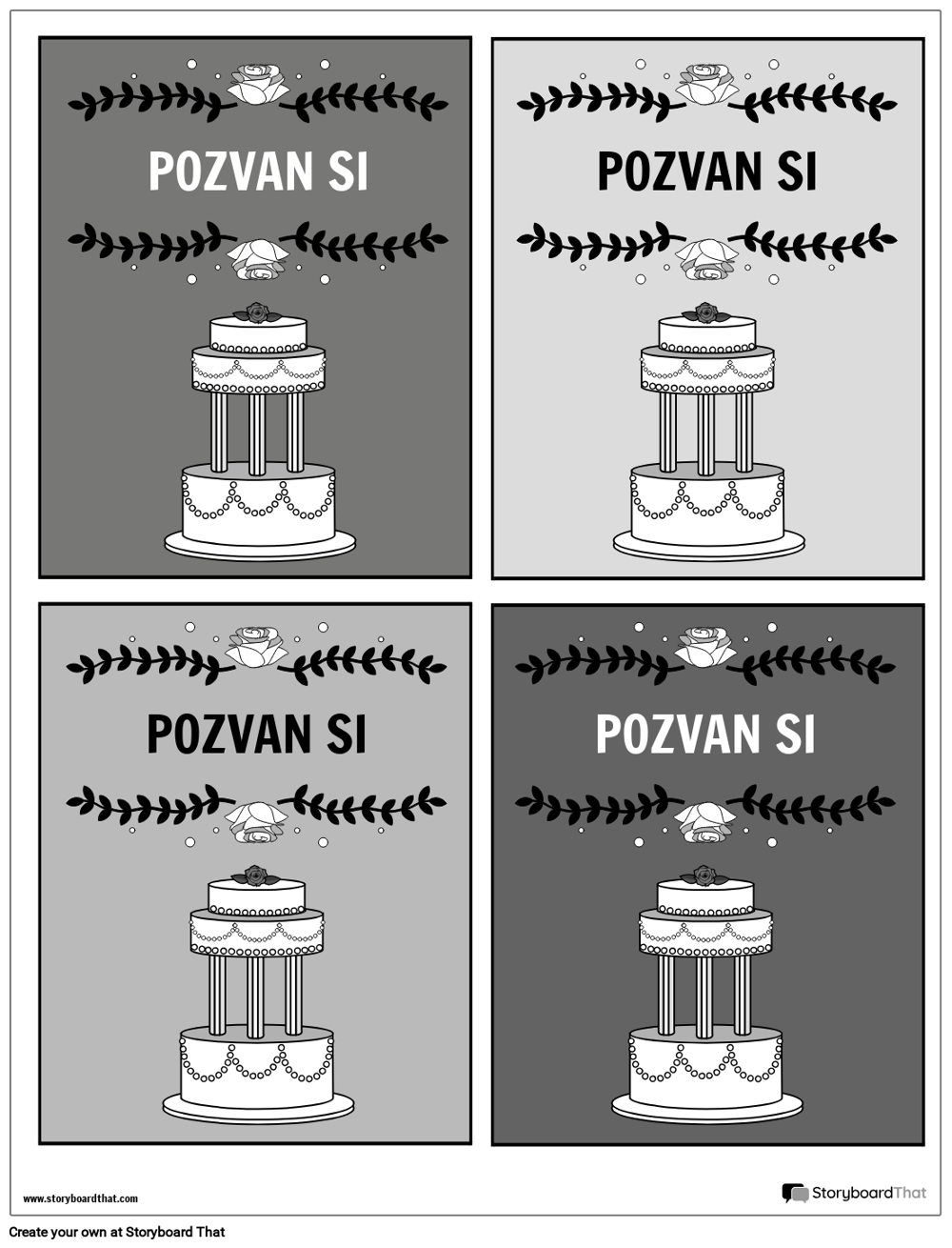 Pozivnica 3 BW