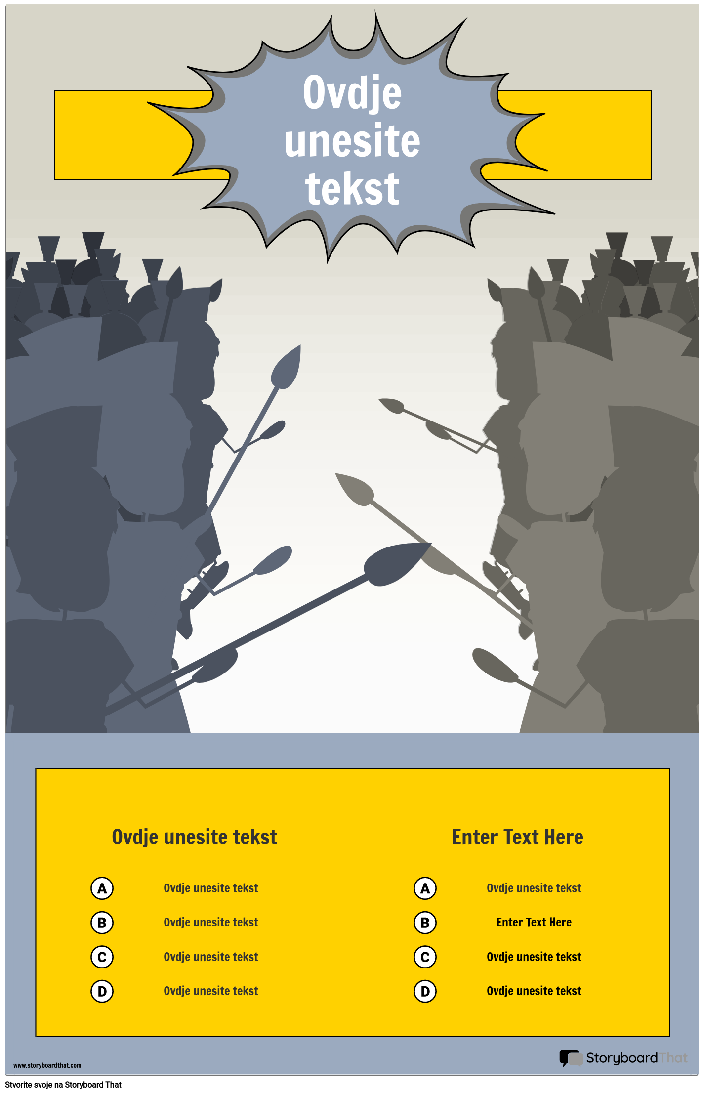 Predložak Infografika Bitke
