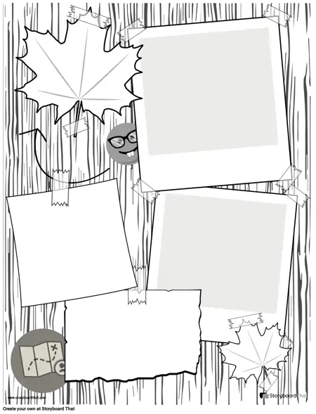 Scrapbook Portrait BW 1