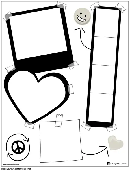 Scrapbook Portrait BW 2