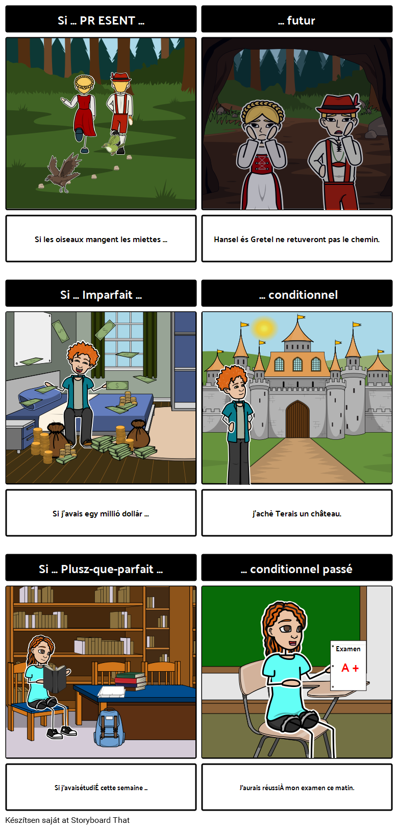 "Si" építés francia nyelven