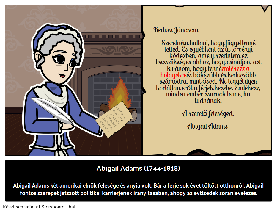 Abigail Adams életrajzi példa