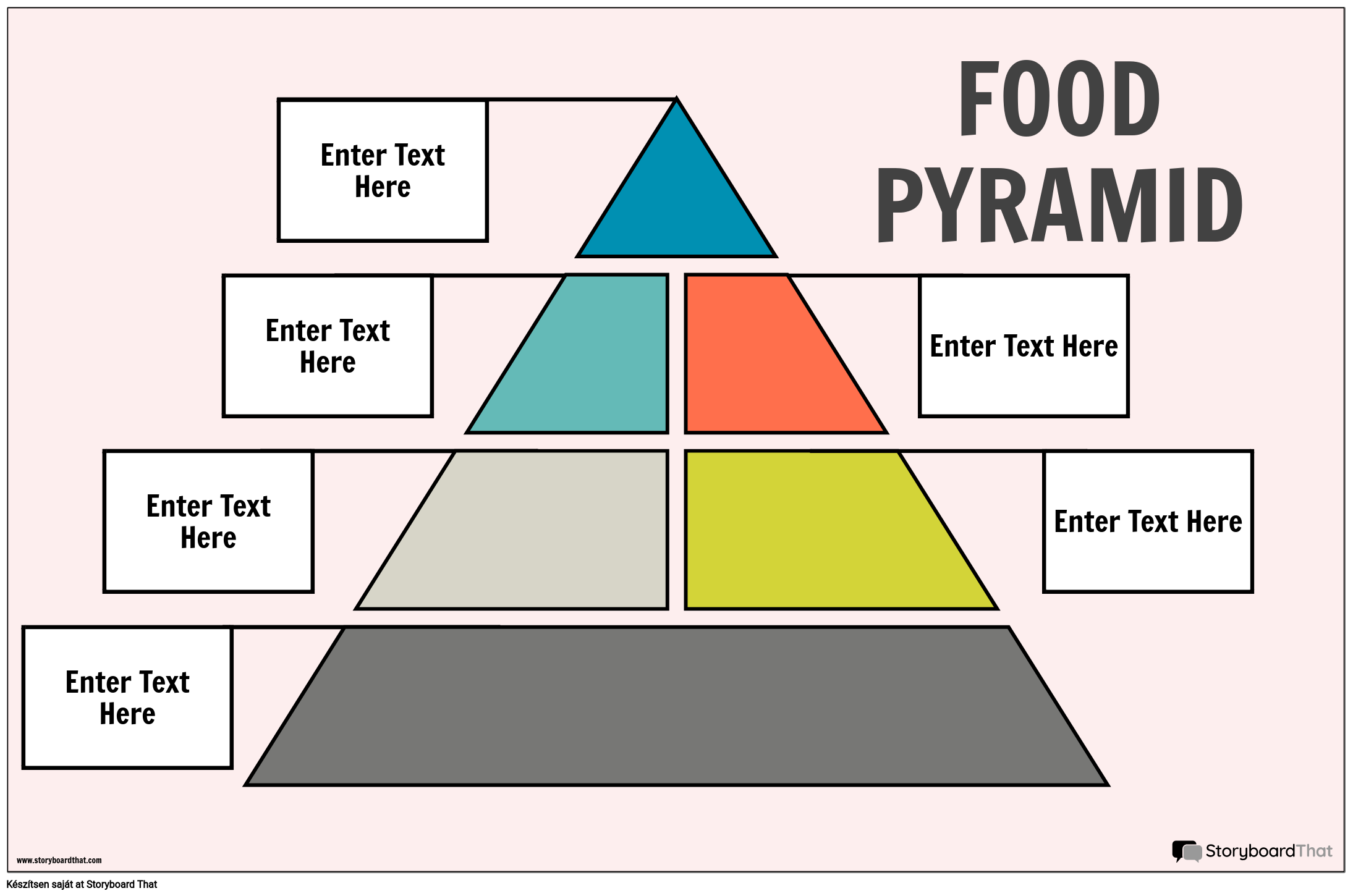 Élelmiszer Piramis Poszter