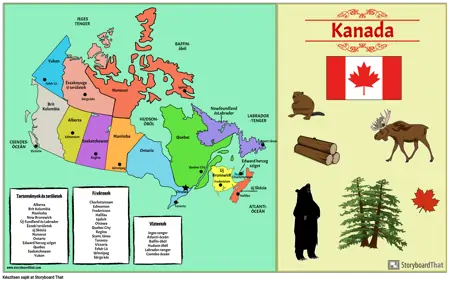 Kanada Térképe