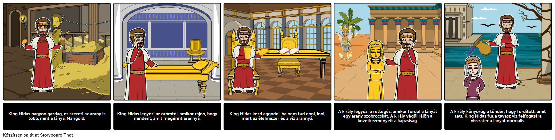 King Midas' Golden Touch Karakter Elemzés