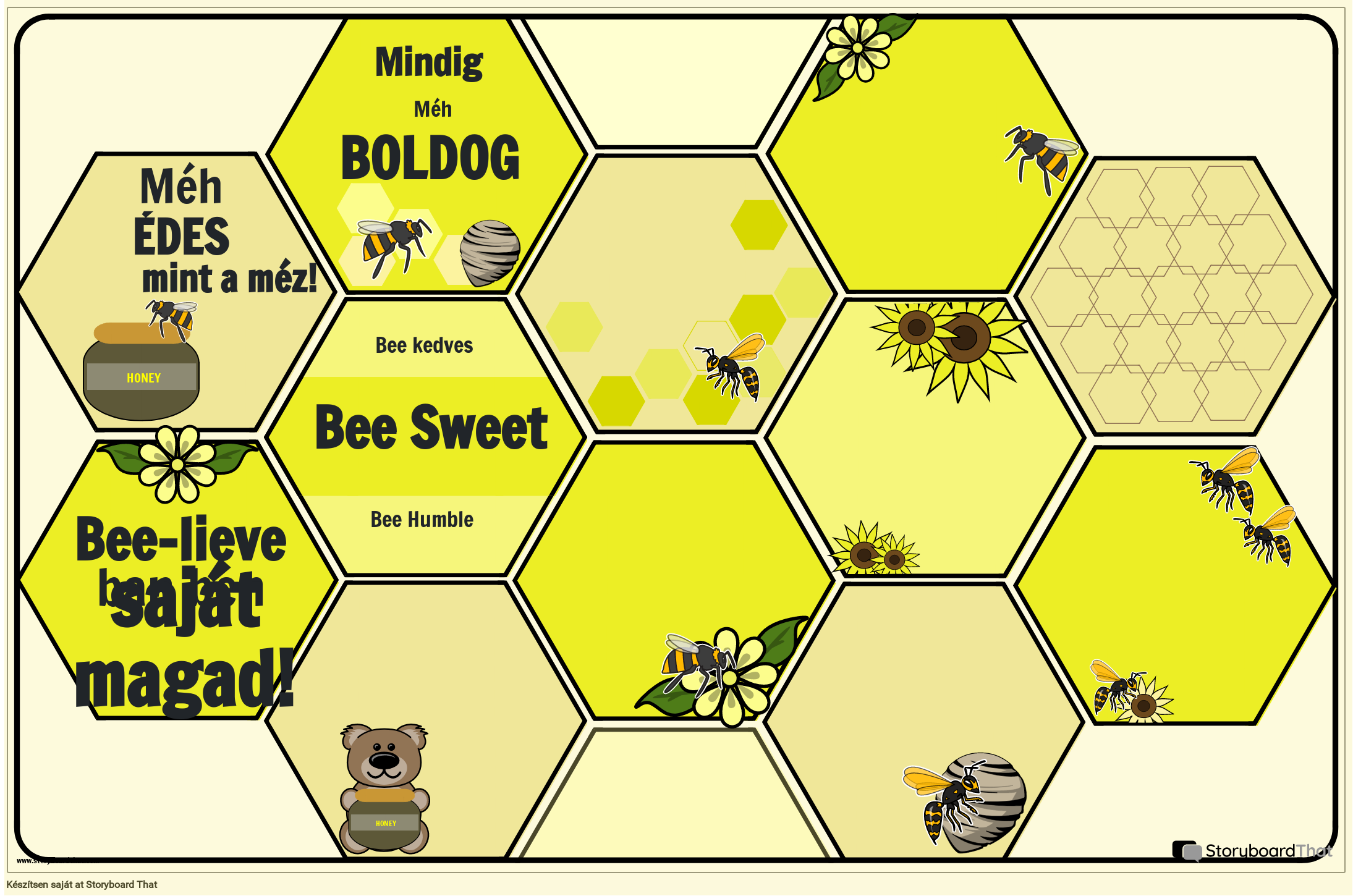 Méhek Témájú – Motivációs Poszter az Osztályterembe