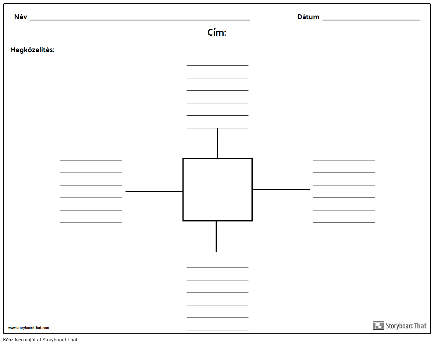 Spider Map with Lines - 4