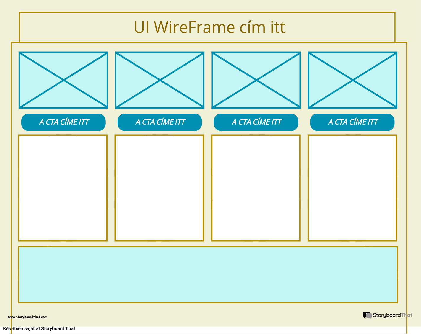 Vállalati Felhasználói Felület WireFrame Sablon 4