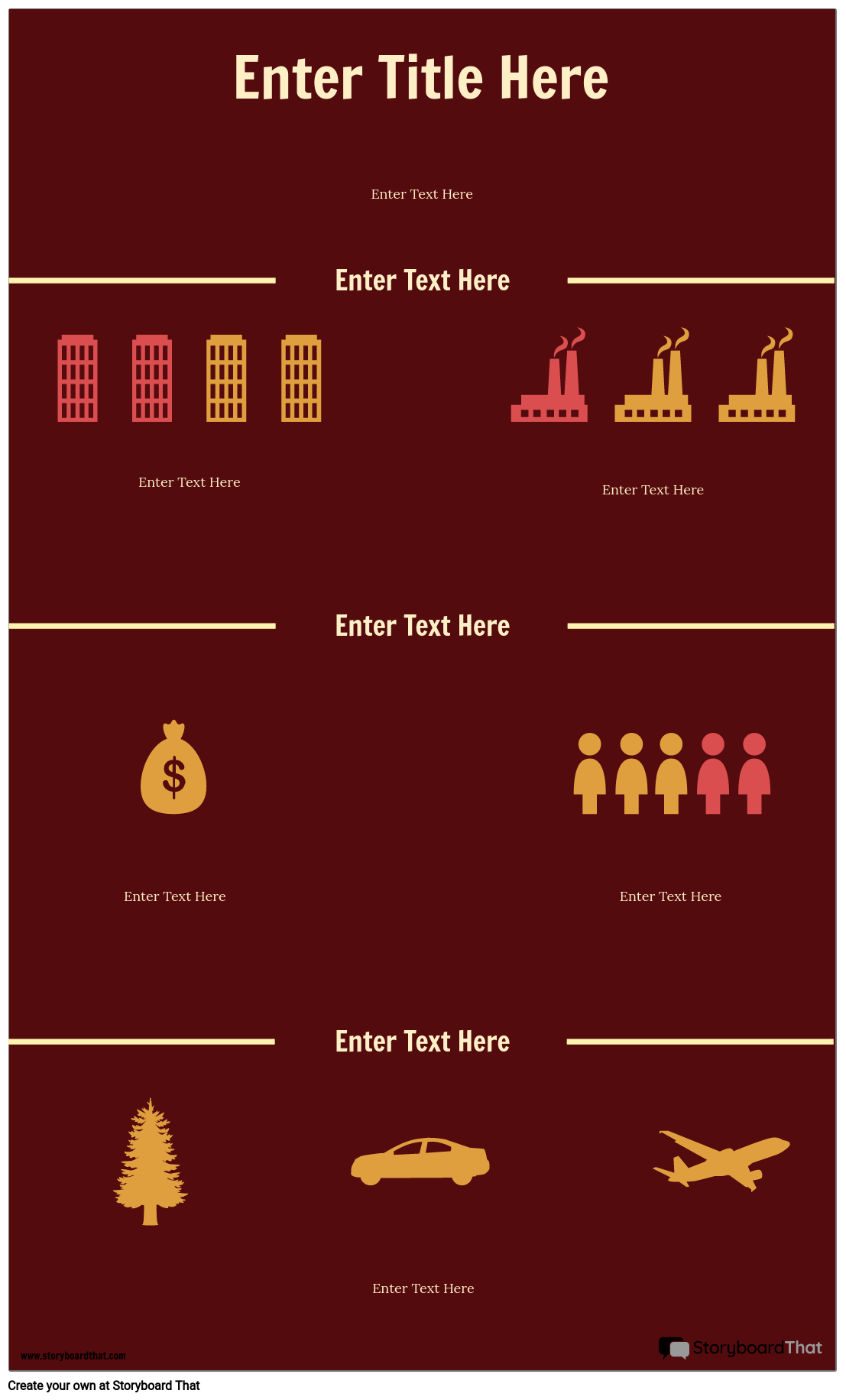 Science Infographic Template with Various Symbols