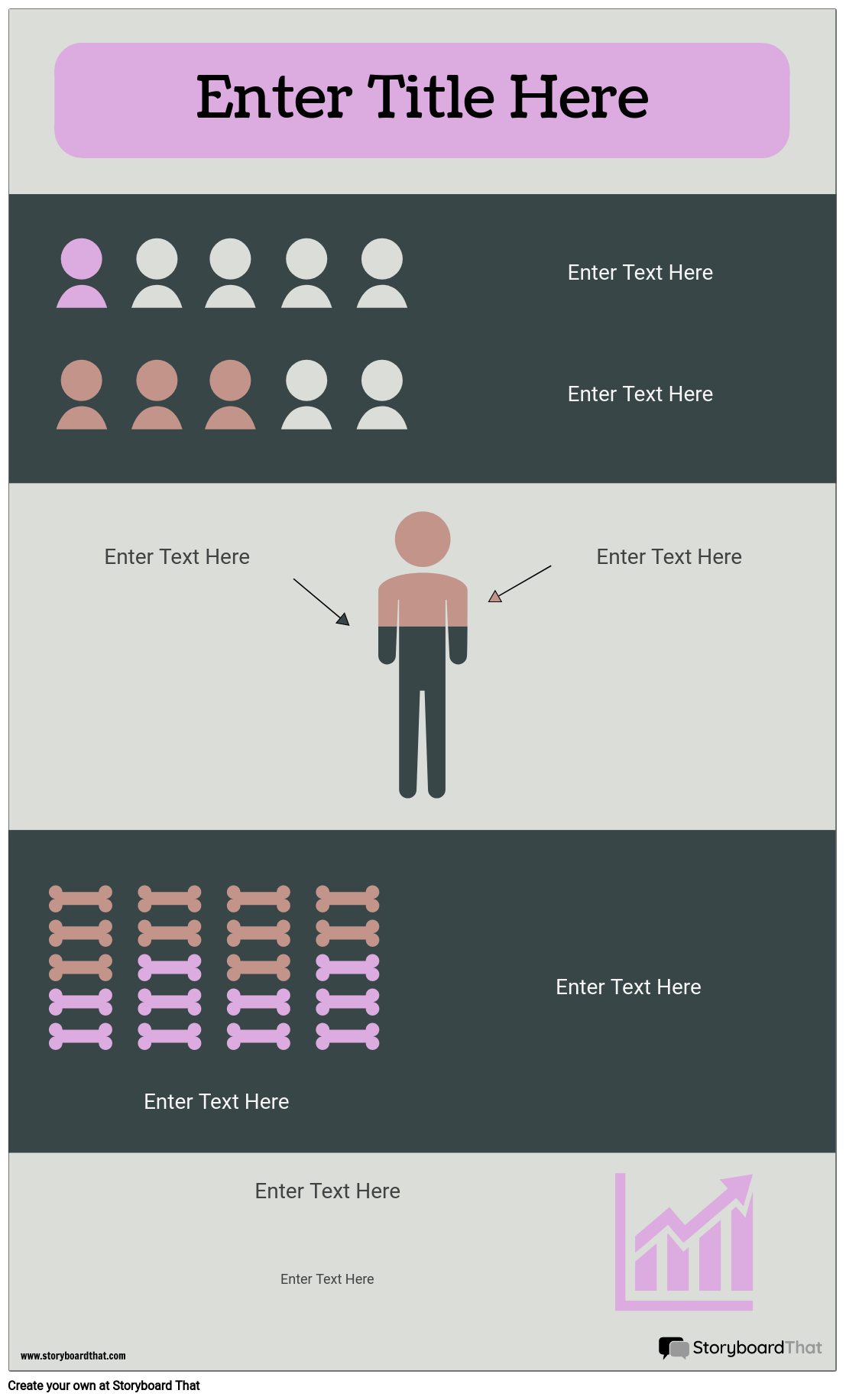 Purple Graph-Based Math Infographic Template