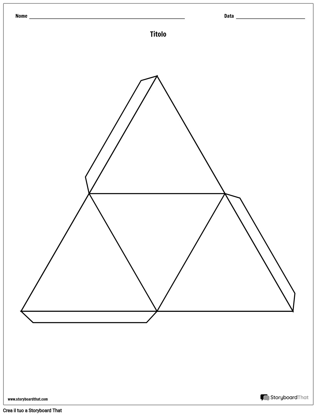 Cubo Della Storia del Triangolo
