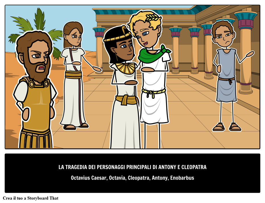 La Tragedia di Antony e Cleopatra Main Characters