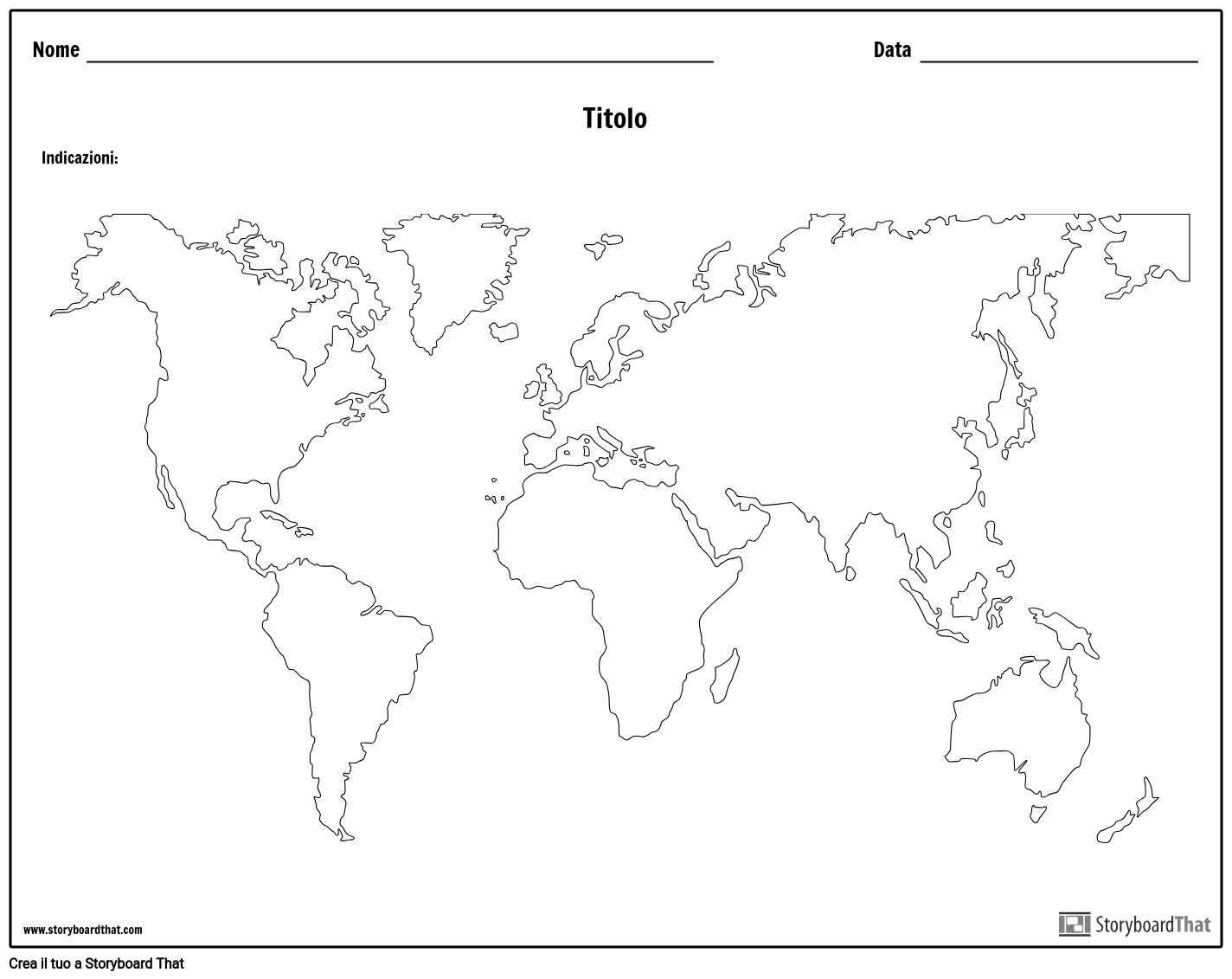 Mappa del Mondo