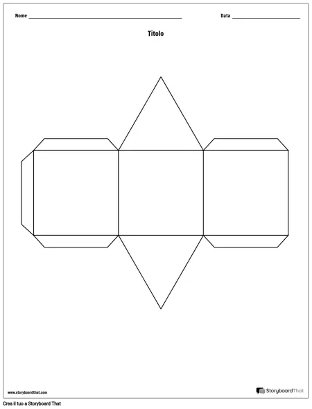 Modello Cubo Storia Prisma Triangolare