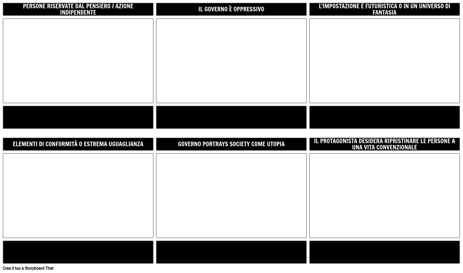 Modello Di Elementi Distopici Storyboard Af It Examples