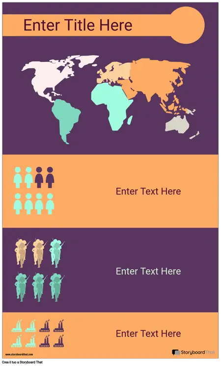 Modello Infografica Mondiale
