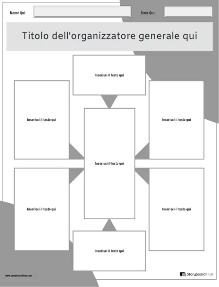 Nuovo Crea pagina General Graphic Organizer 4 (Bianco e nero)