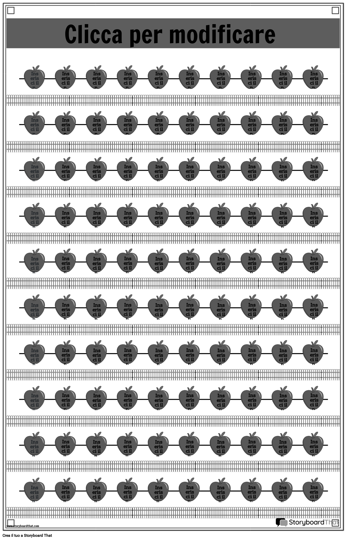 Poster Della Linea dei Numeri Ispirato Alla Apple in Bianco e Nero