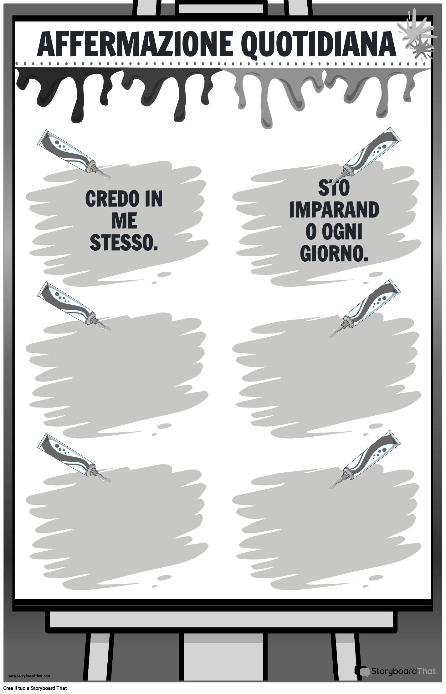 Modello Poster Ruota dei Colori Storyboard by it-examples