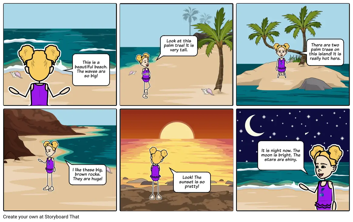 On the Beach: Adjectives & Vocabulary