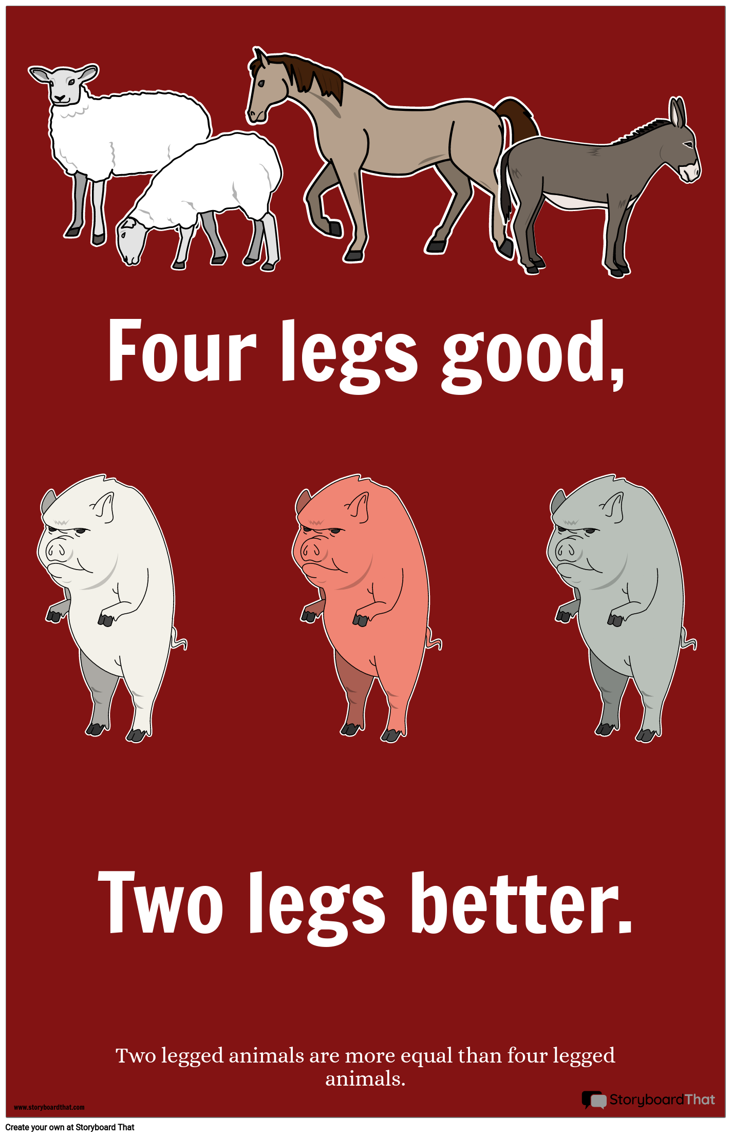 Animal Farm Propaganda Poster Example