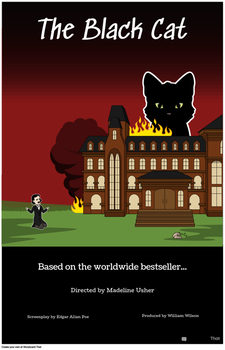 Movie Poster of Edgar Allan Poe's The Black Cat
