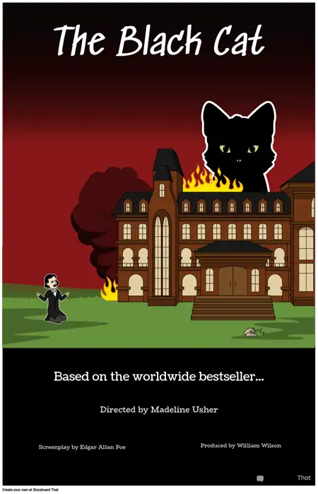 Movie Poster of Edgar Allan Poe's The Black Cat