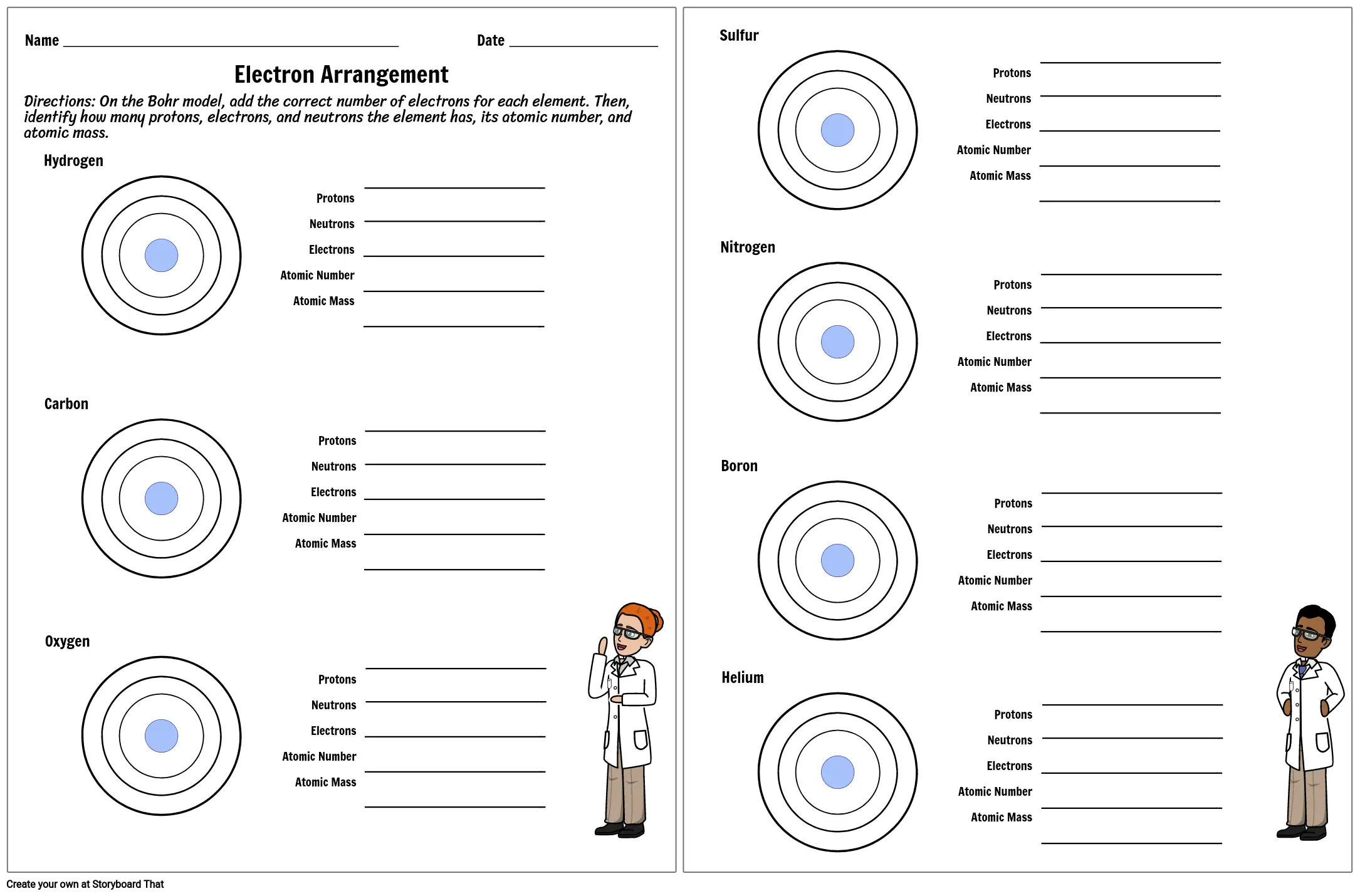 Atomic Model Worksheet  Electron Arrangement Practive Pertaining To Atoms And Elements Worksheet